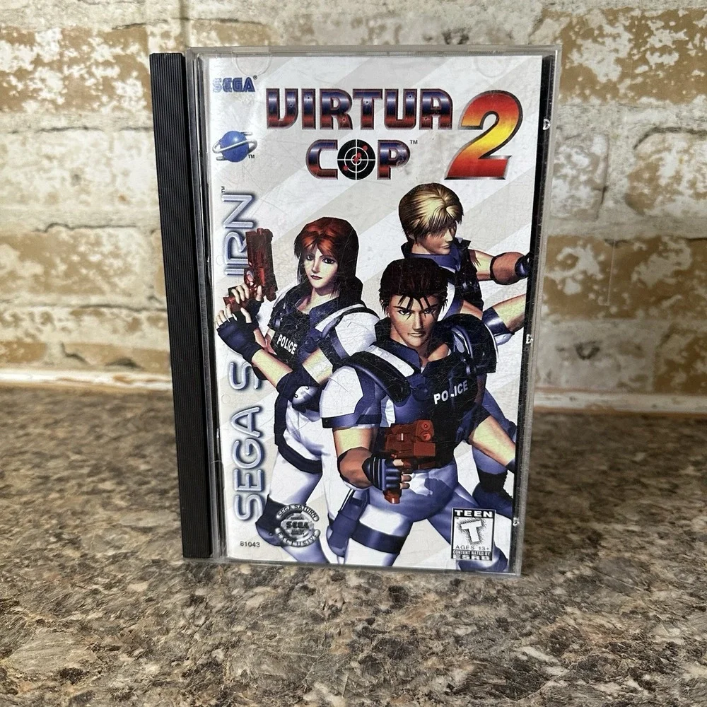 Virtua Cop 2 Sega Saturn MINT condition COMPLETE In Box Tested